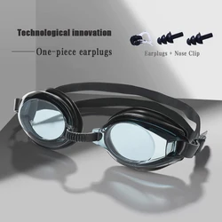 New Professional Swimming Goggles Anti-Fog Swim Glasses Silicone Waterproof Swim Goggles Diving Eyewear With Earplugs For Adults