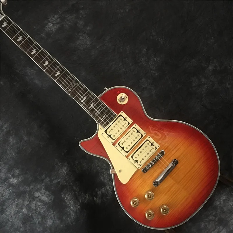 Заводская изготовленная на заказ электрическая гитара с левой ручкой грифельная