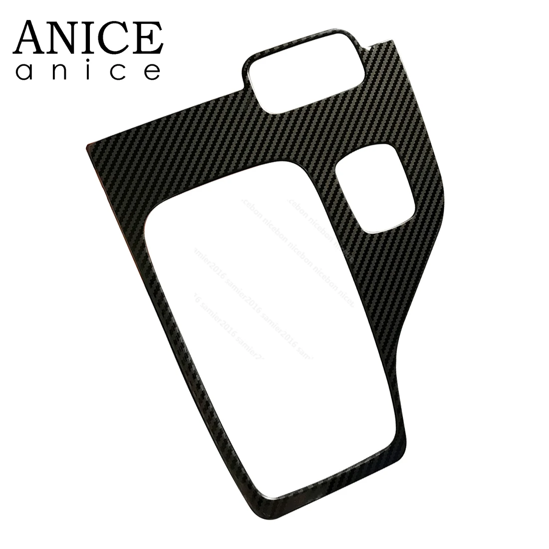 1pc Carbon fiber color stainless Button Gear Panel Cover Fit For Ford Ranger wildtrak Accessories 2015 2016 2017 2018 2019