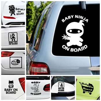 

Fashion Baby ninja Car Decal Cars Decal Weatherproof Auto Styling Cartoon Car Stickers Car Accessories