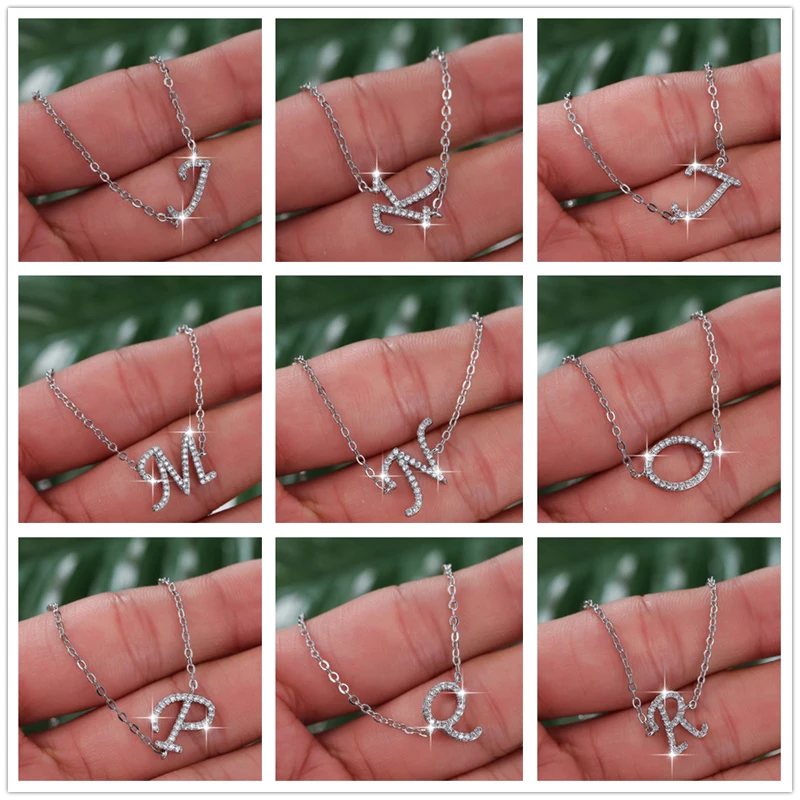 Женский браслет с английскими буквами Lingmei белый серебряного цвета фианитом