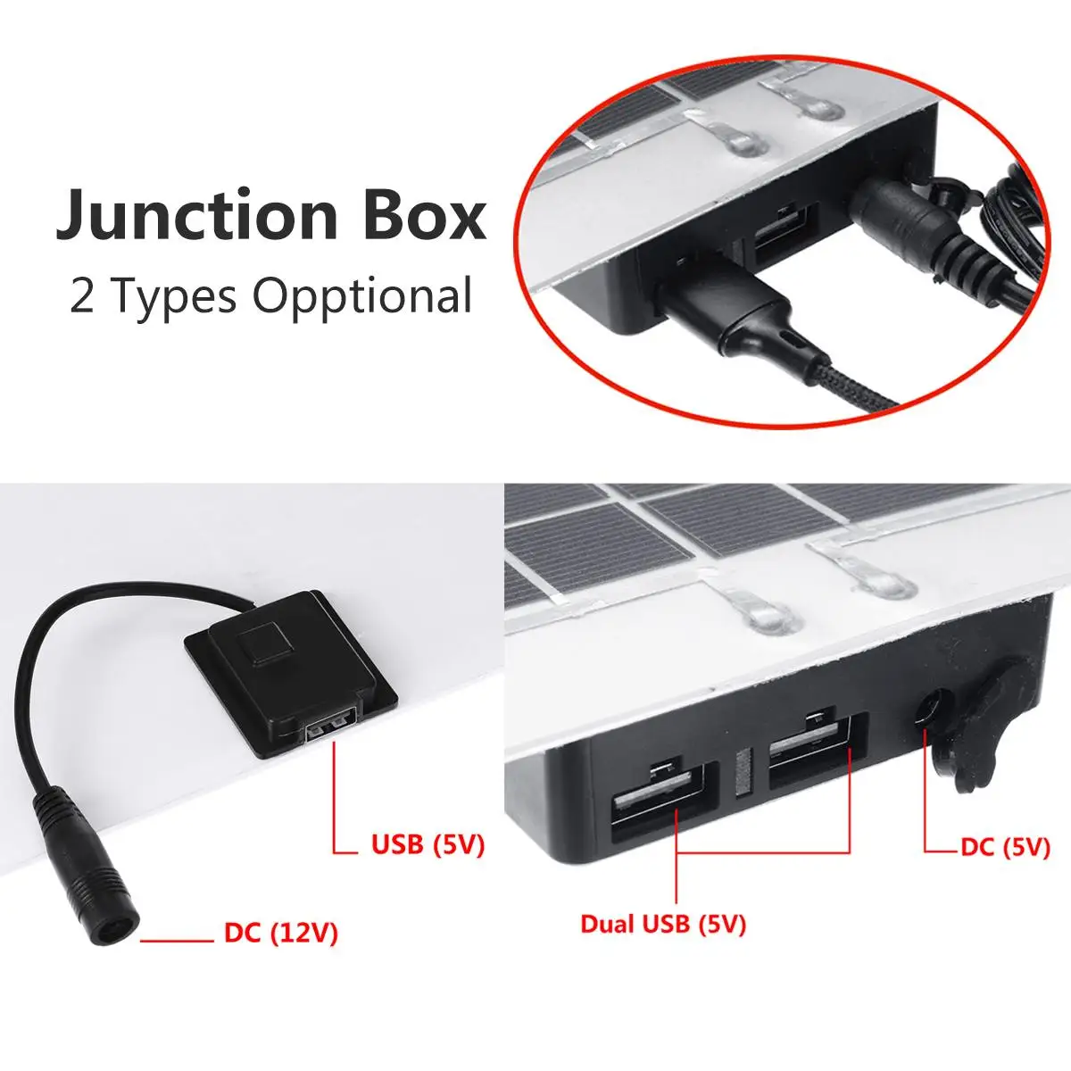 30 Вт/50 Вт/100 Вт/120 Вт/150 Вт/200 Вт моно солнечная панель 18 в DC Dual USB 12 В/5 В гибкое солнечное зарядное устройство для автомобиля RV лодки заряда батареи