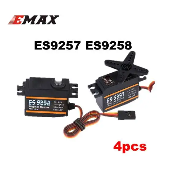 

4pcs/lot EMAX ES9257 ES9258 Plastic Metal Micro Digital Servo 3D for 450 Helicopters Rotor Tail