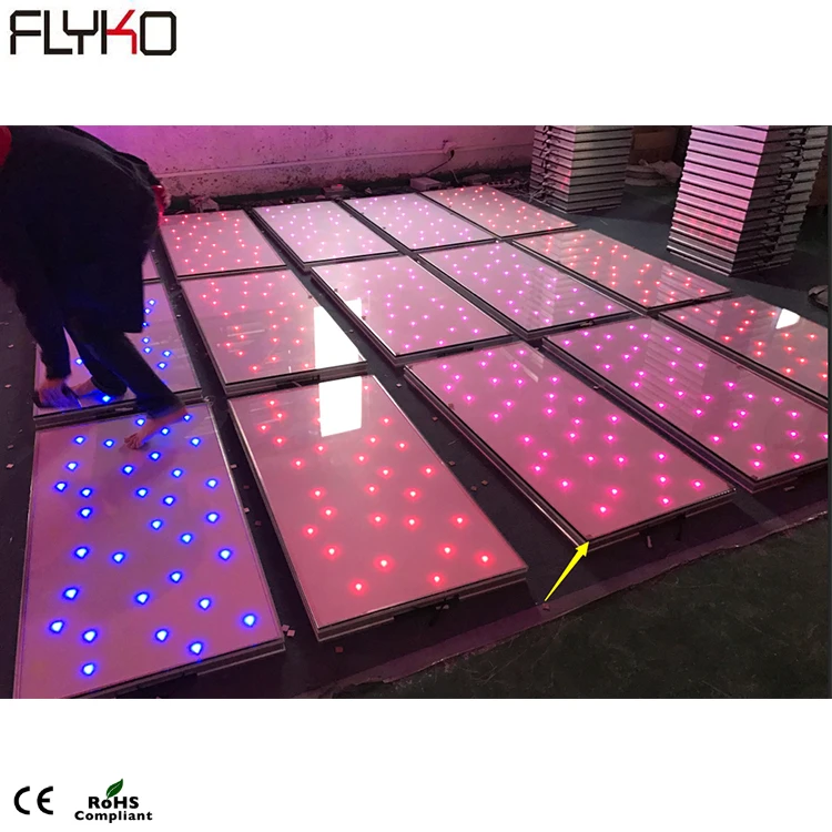 Flyko профессиональный светодиодный 60*120 см беспроводной светодиодный rgb Звездное освещение танцпола