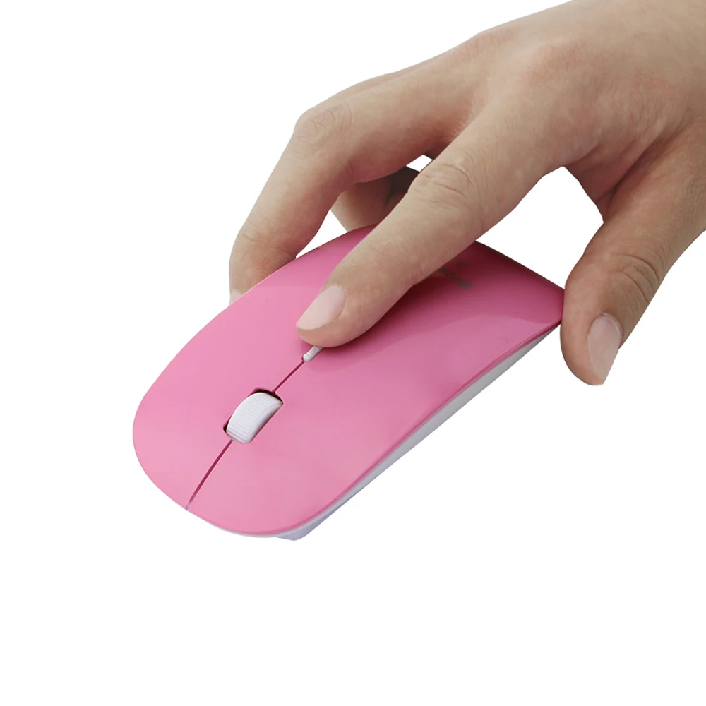 CHYI, розовая беспроводная мышь, Bluetooth 3,0, Супер тонкая, 1000-1200-1600DPI, эргономичная, Mause, ультратонкая, 3D, оптическая, BT мышь для ПК, ноутбука