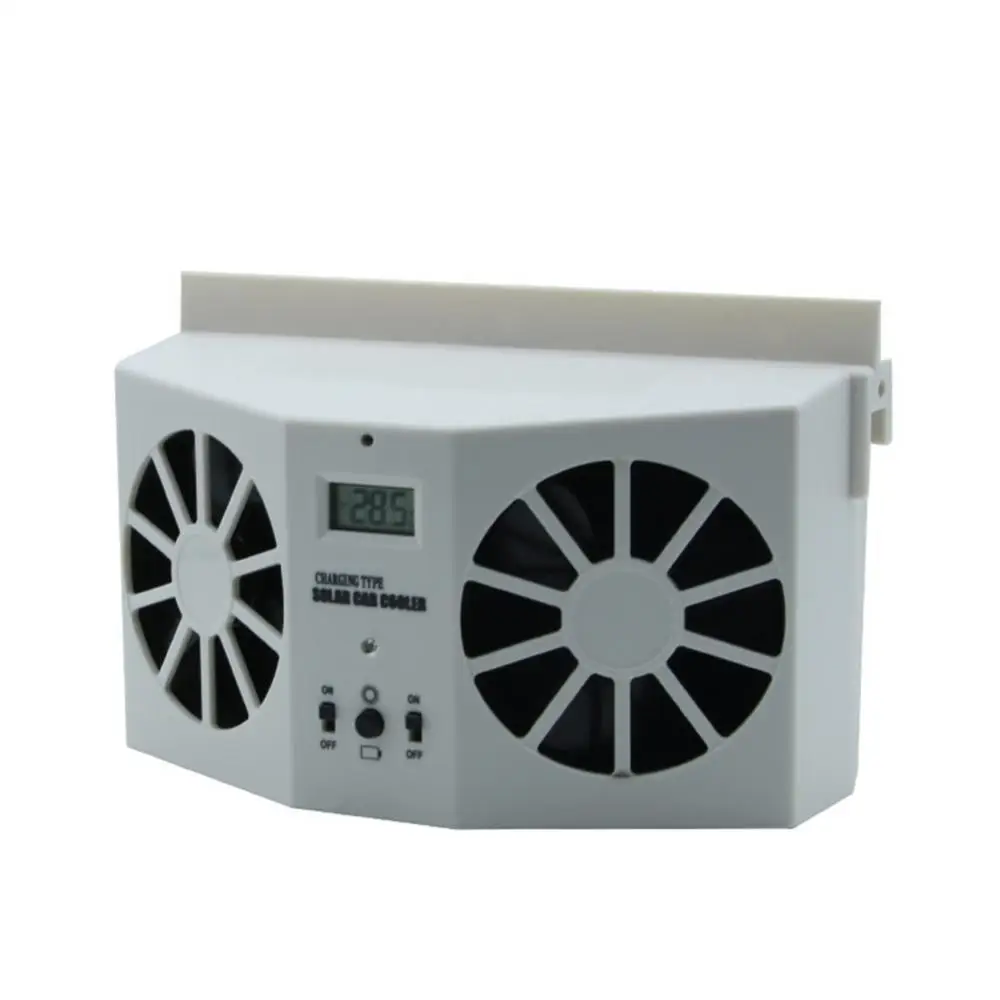 Car Auto Solar Powered Fan Cooler Window Air Vent Vehicle Ventilation Radiator car fan