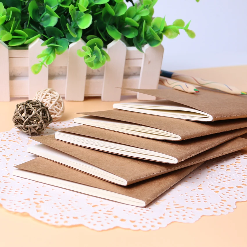 

Cowhide Paper Vintage Journal Notebook A6 Blank Notepad Office Student Study Stationery 1PC
