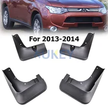 Kit de guardabarros automático para Mitsubishi Outlander, guardabarros delantero y trasero, 4 piezas, accesorios de estilo de coche
