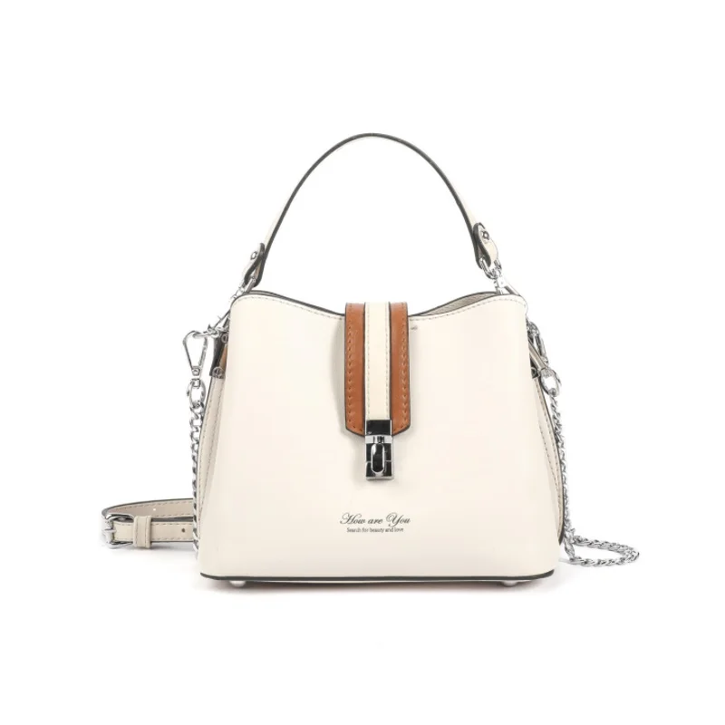 

2020 Spring Lady Handbag High Quality Fashion Off White Female Bag 19A84