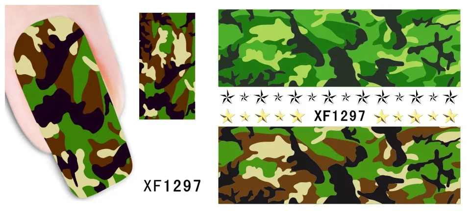 5 листов/партия, дешевые наклейки для ногтей, нотки, дизайн для маникюра, Популярные 3D греческие буквы, Водные Наклейки, переводные наклейки для ногтей - Цвет: XF1297