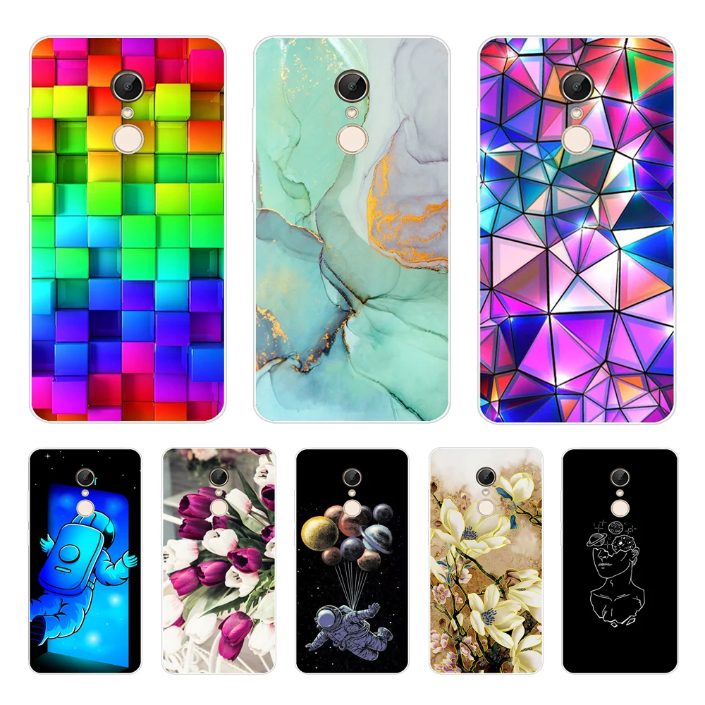 for Xiaomi Redmi 5 Case on Phone Redmi5 Plus Silicone Funda plus Capas Hongmi5 Cover Bags Bumper | Мобильные телефоны и