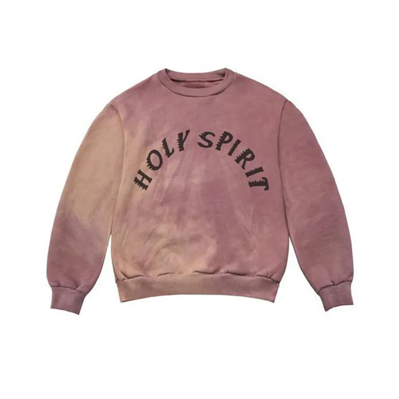 GCYFWJ розовый Kanye West Sunday сервис Holy Spirit Толстовка для женщин мужские худи толстовки для мужчин Галстук Краситель Толстовка пуловер