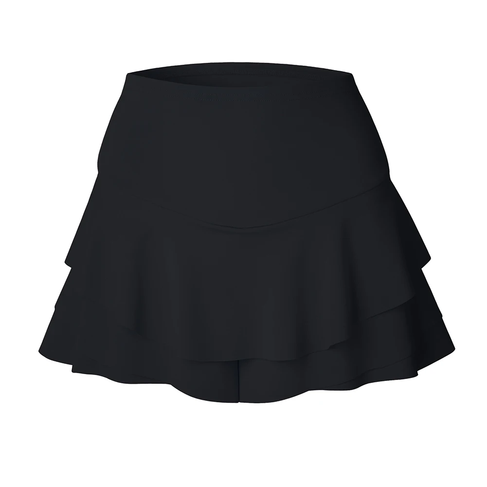Fashion Mini Short Spring Sexy Polyester Party Slim Fit Autumn Women Skirt Casual Natural Waist Club Solid Ruffle