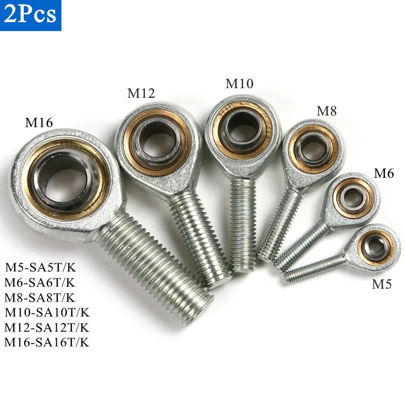 Шаровой подшипник M5/M6/M8/M10/M12/M16 наружная резьба SA T/K метрический стержень торцевой