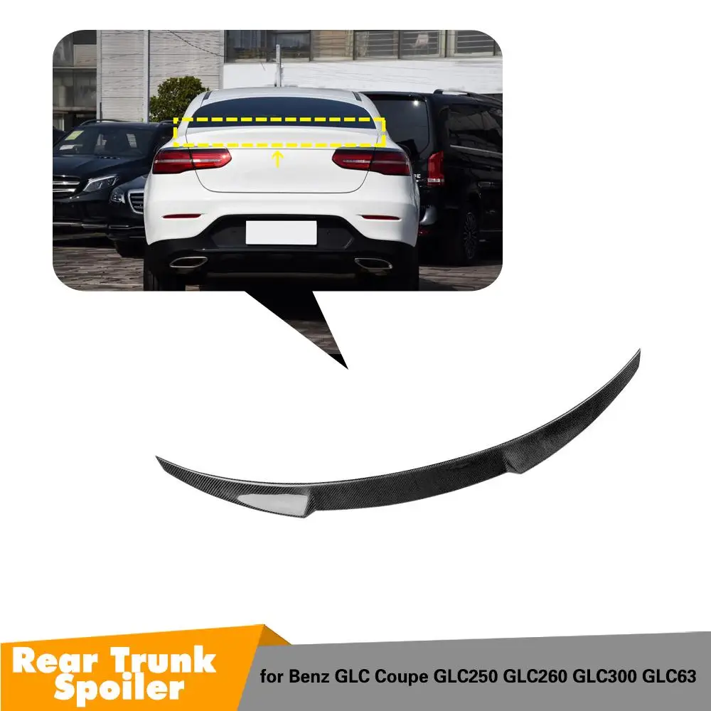 W253 задний спойлер из углеродного волокна для Mercedes Benz класса GLC W253 COUPE Sport AMG Sedan- автомобильный Стайлинг