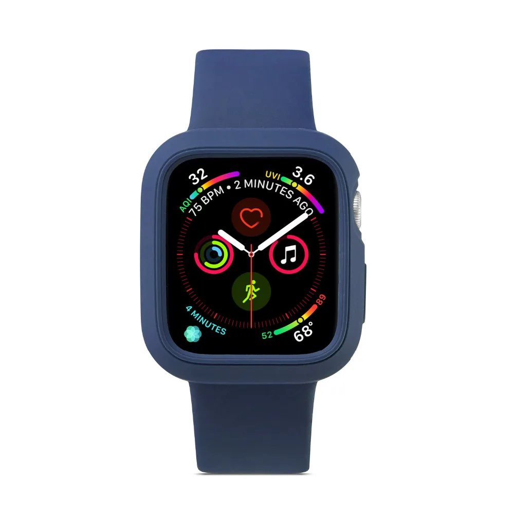 ProBefit Soft Silicone Bumper Watch Case+ WatchBand for Apple Watch 3 2 1 42MM 38MM Rubber Watch Strap for iWatch 5 4 40MM 44MM
