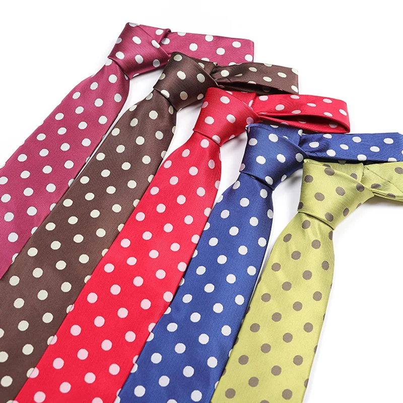 Men's Ties with Large Dot Polyester Arrow Shaped Tie Work Colleagues Gifts for Men NGD88