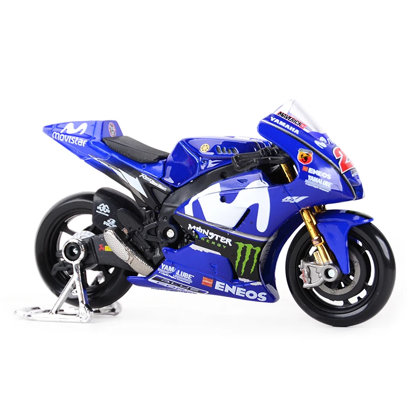 Maisto 1:18 GP гоночный Yamaha YZR M1 Заводская гоночная команда 46#25# Литая модель мотоцикла из сплава