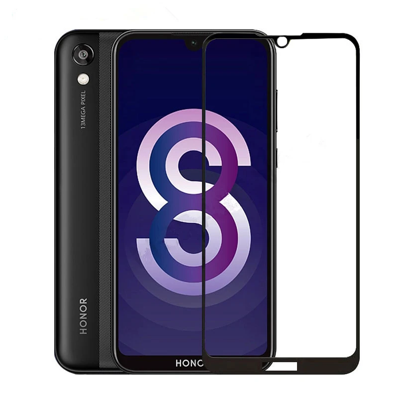 Защитное стекло для Huawei honor 8 s 8x 8c 8a полное покрытие закаленное hono honer x c a защита