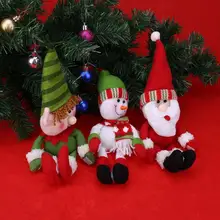 Милые куклы Navidad, рождественские вечерние украшения, крышка для бутылки вина, рождественские украшения снеговика эльфа, крышки для бутылок