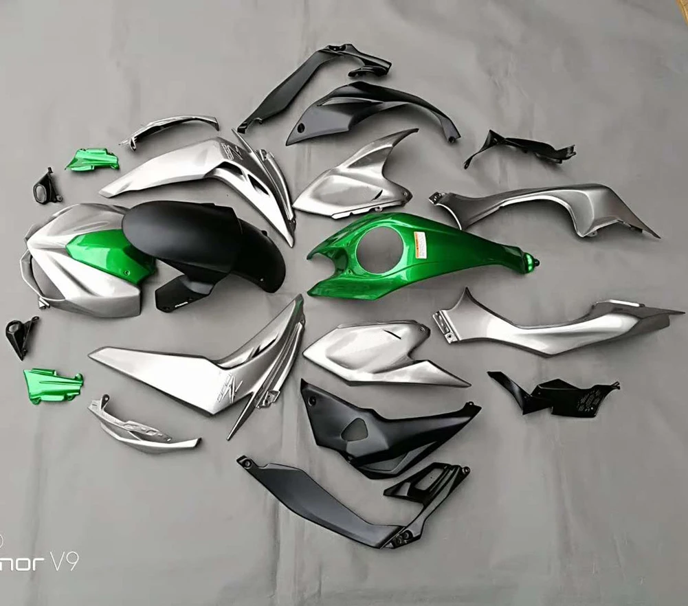 Z1000- 3 варианта цвета двойная фара для Kawasaki обтекатель корпуса комплект топливного бака крышка боковая пластина крыло Z1000 14-17