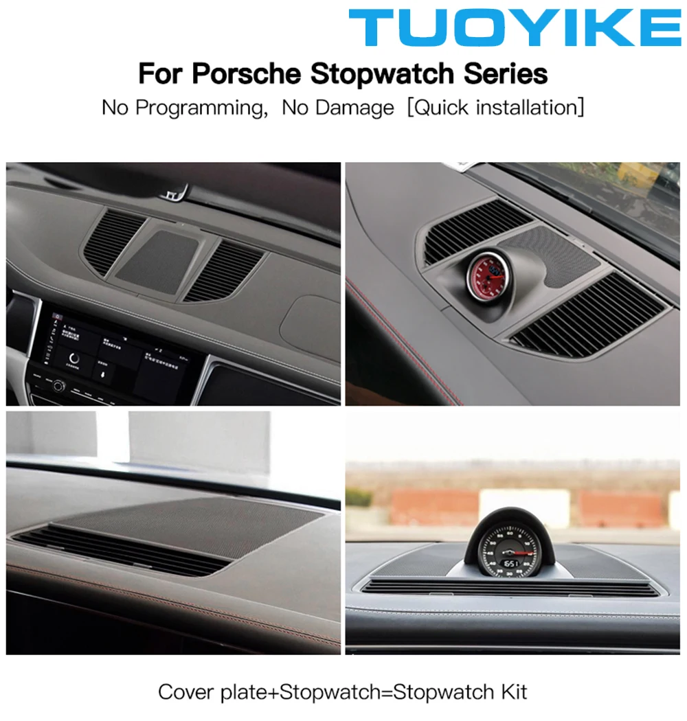 Cronómetro para tablero de consola, reloj central, brújula, medidor de  tiempo para Porsche antiguo tipo Macan Cayenne Panamera 911 Boxster Cayman  718|Relojes| - AliExpress