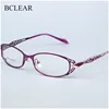 BCLEAR ópticas-gafas graduadas para mujer, monturas con hueco dorado, con montura de flores ► Foto 1/6