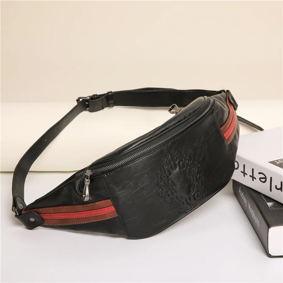 

Hot chest bag 2019 new personality pattern chest bag men's and women's fashion small pockets backpack shoulder bag
