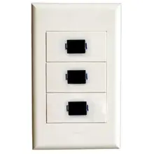 Настенная пластина с 3 портами SC Белая настенная розетка волоконно-оптическая Keystone для кабельной системы держатель Разъемы разъем jack