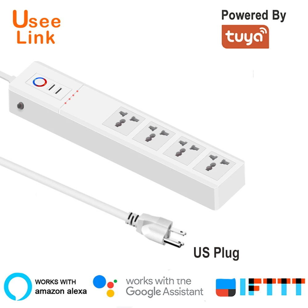 Умная лента питания UseeLink Zigbee универсальные розетки с USB разъемами удаленное