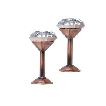 

2pcs Curtain Hold Glass Crystal Practical Home Hanger Decor Tassel Holder Alloy Metal Tie Back Accessories Durable Wall Hook