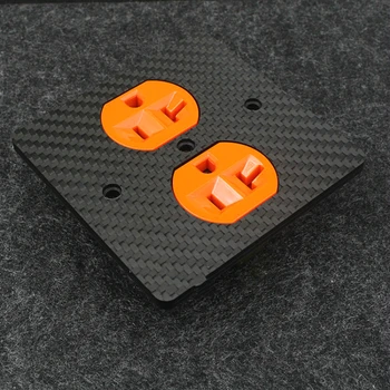 

HIFI Power Sockets Supply-High Quality Carbon Fiber US Power Wall Distributor Socket