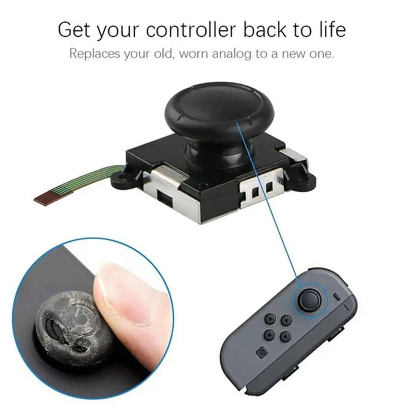 Два набора аналоговых 3D джойстика Joy con Замена для nintendo Switch