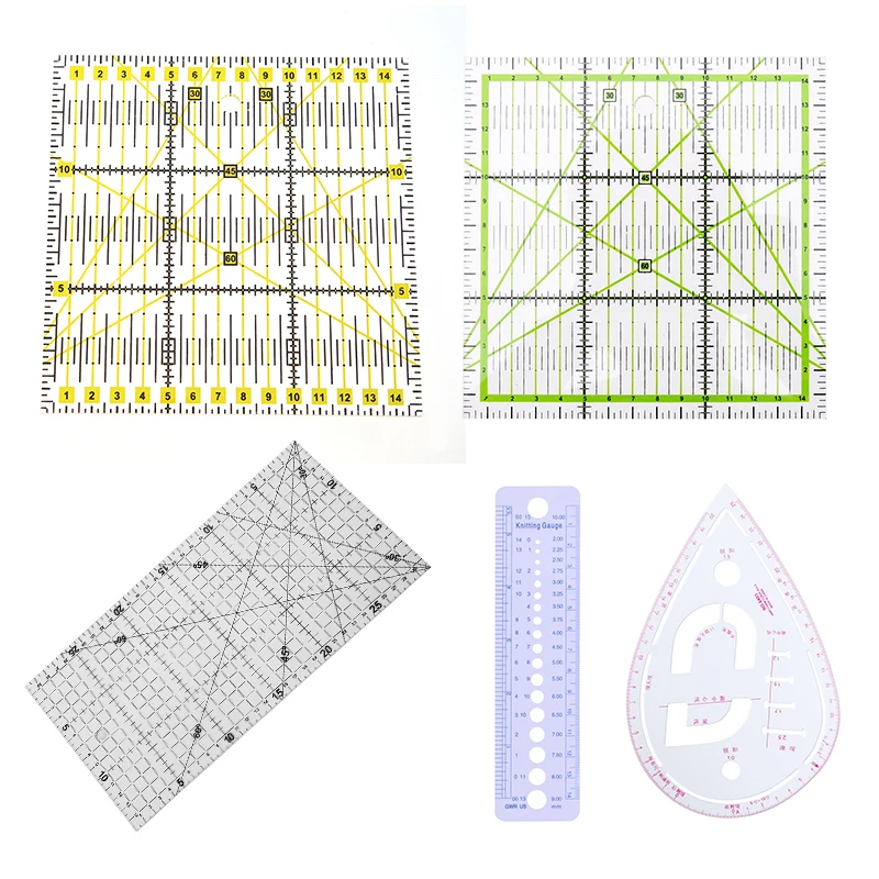 Clothes Curve Sewing DIY Patchwork Ruler Square Fan Shape Acrylic Handmade Quilting Seam Arts Craft Tools | Дом и сад