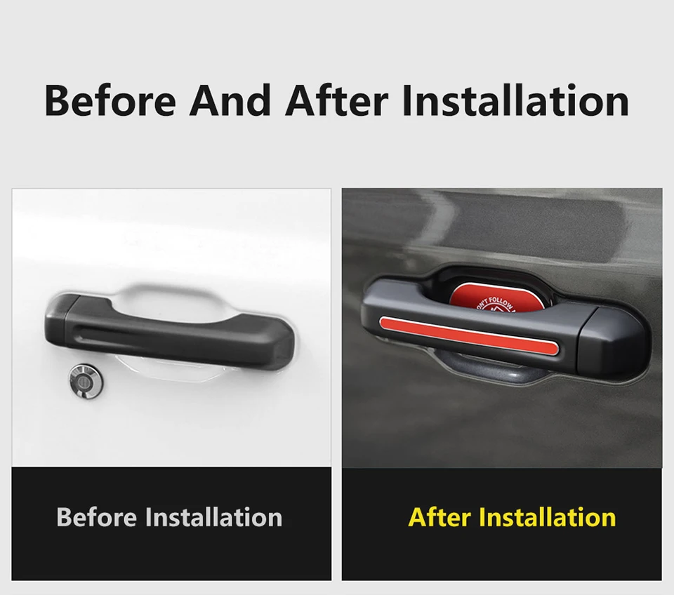 2 SHINEKA 5PCS Aluminum Alloy Car Door Tail Door Outer Door Bowl Sticker For Jeep Wrangler JL Accessories 2018+ 4 Door