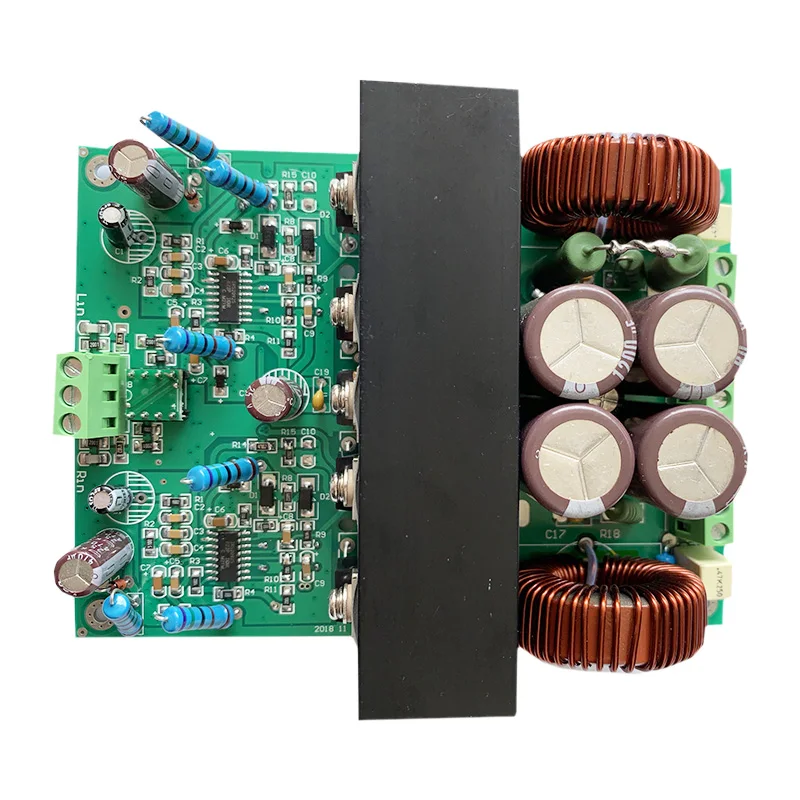 

IRS2092 2×800W/4ohm 2×400W/8ohm HIFI Stereo Power Amplifier Board Class D Digital Amplifier