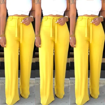 

Party classic Casual wide leg pants solid gothic high waist loose hip hop harajuku office pants plus size bottoms women