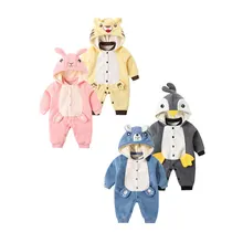 Peleles de lana para bebé, abrigo de manga larga para recién nacido, Mono para bebé, ropa suave para niño y niña, peleles cálidos para recién nacido