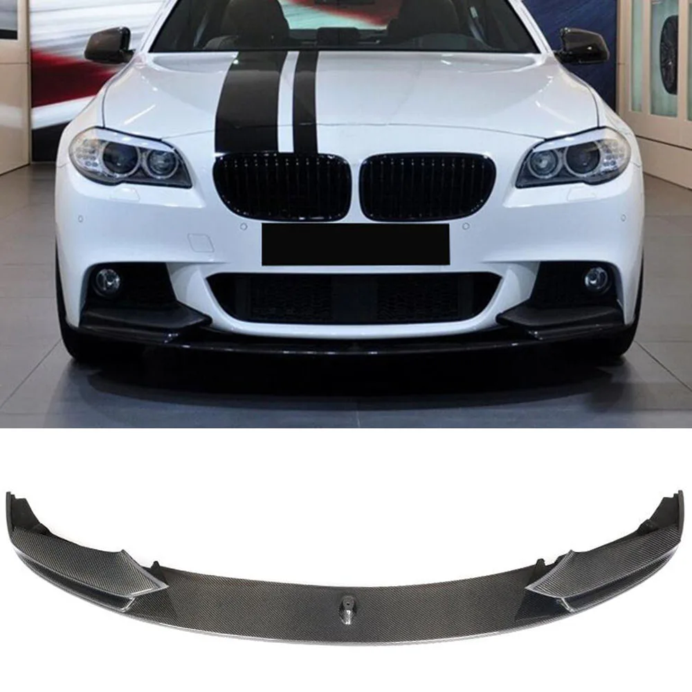 Автомобильный передний бампер из углеродного волокна спойлер для BMW 5 серии F10 F11