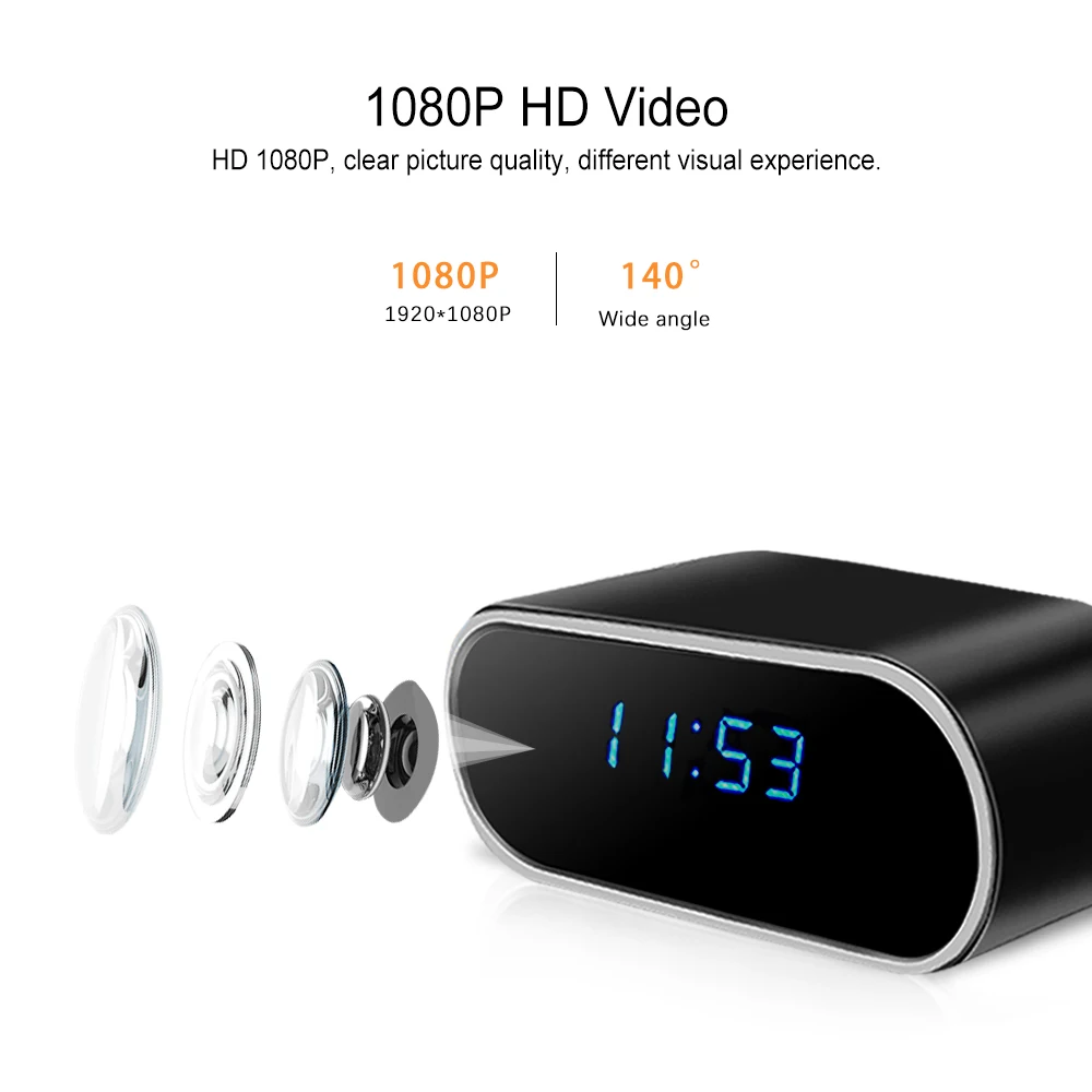 

mini camera wifi micro kamera night vision ip clock camera Time Alarm microcamera Home Security Remote Monitor Motion Sensor