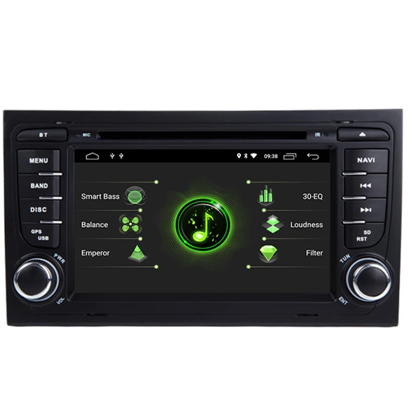 Автомобильный DVD плеер 2 DIN Авторадио Android 8,1 для A4/S4 B6 B7 RS4 8E 8H 8F B9 SEAT EXEO 2002 gps навигации головное устройство(2G+ 32G