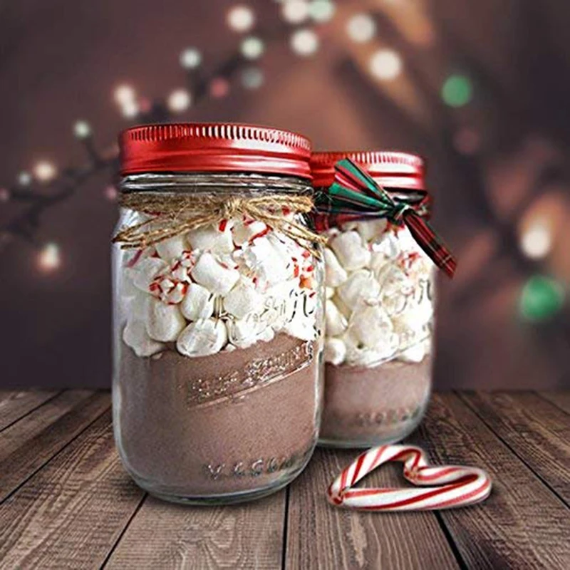 24 пачки Mason Jar крышки обычный рот герметичность безопасный Mason хранения Твердые крышки(красный