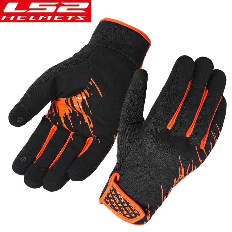 LS2 motorcycle riding gloves four seasons racing breathable motorcycle rider touch screen ls2 gloves for men women