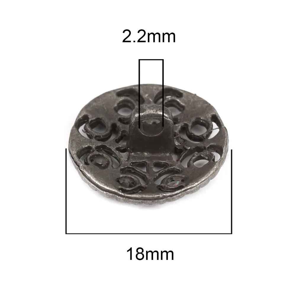 8pc 18mm Viking Escudo inspirado Estaño botón de metal de color de 0010