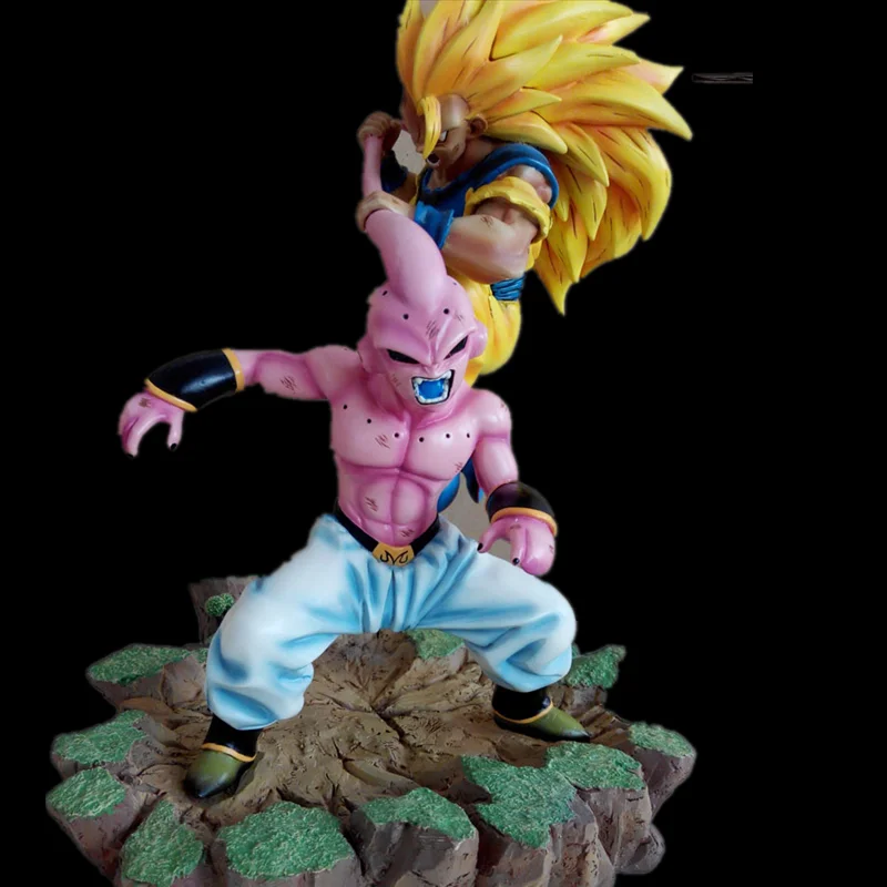 Dragon Ball GK Saiyan 3 Goku Kakarotto против сильнейшей общей силы Majin Buu Статуя Фигурка Коллекция Модель игрушки C29