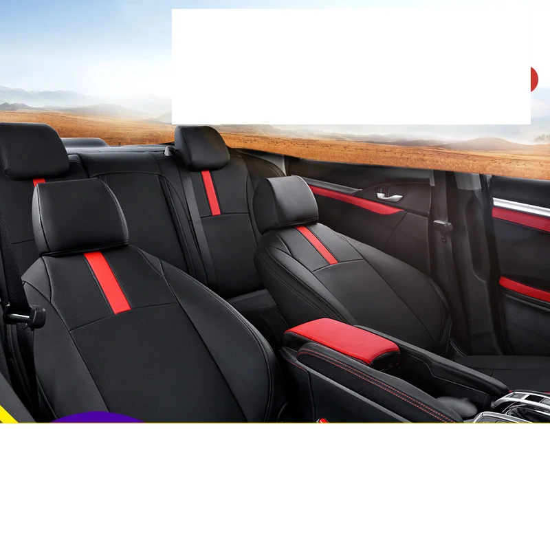 Lsrtw2017 волокна Кожаный чехол для сидения автомобиля Подушка сиденья для honda civic 10th civic