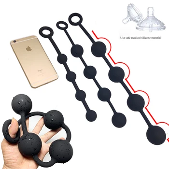 Super Huge Anal Beads Erotic Butt Plug Anal Dilatador Sex Toys For Adults Gay Woman Men No Vibrator Strapon Anal Tail Buttplug P 5