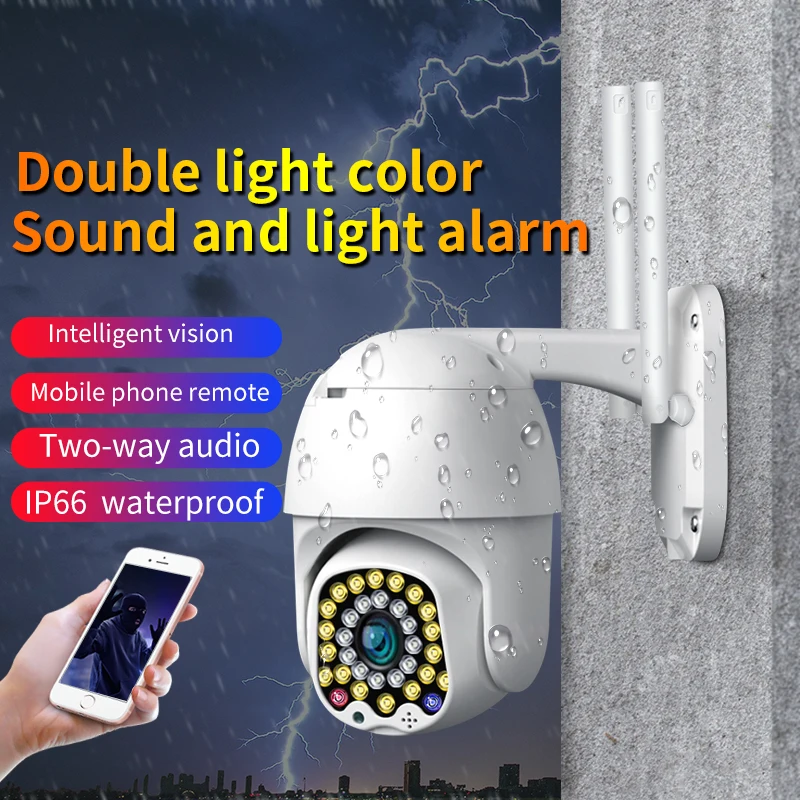  jiange 2/3MP wifi camera alarm for home security PTZ two way audio auto tracking Ycc365plus securit