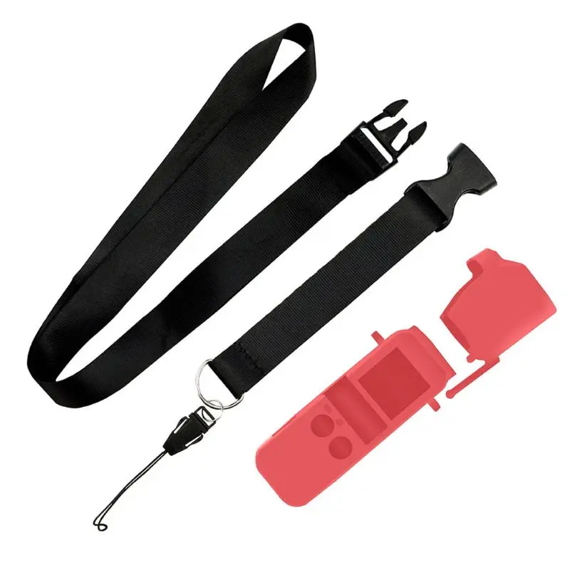 Серебристый Подходит для DJI OSMO Карманный защитный рукав мягкий силиконовый рукав с шнурком - Цвет: Серебристый