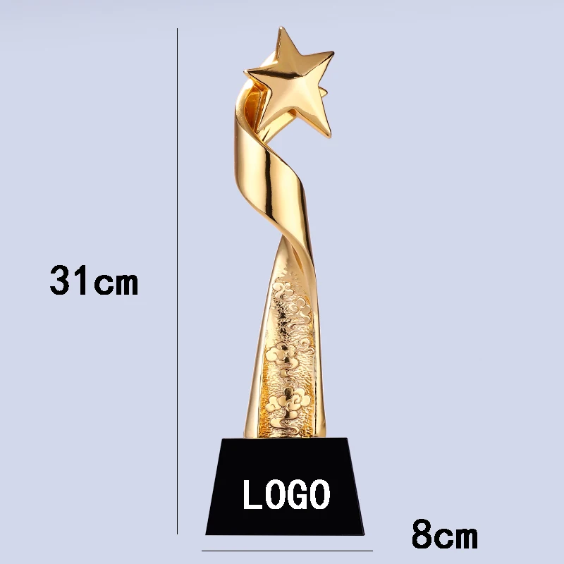 

Customized Avenue of Lights Resin Plated Trophy Custom Metal Trophy Resin Custom Creative Free Design Organic Material